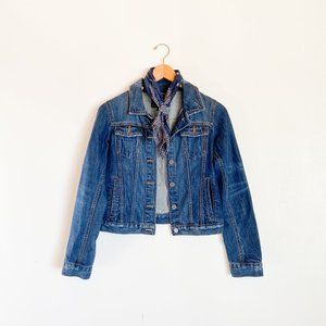 Banana Republic Cropped Denim Trucker Jacket